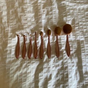 Rose Gold Makeup Brush Set